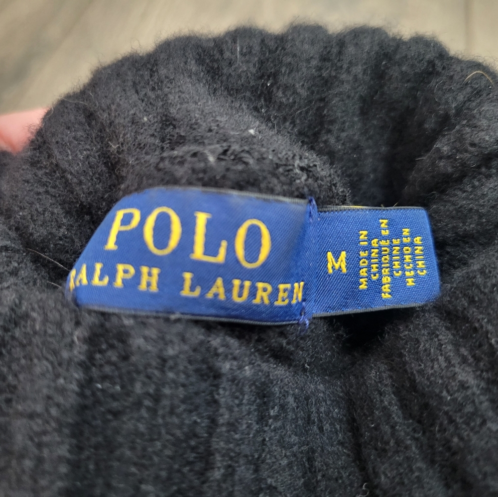 Polo Ralph Lauren Women's Black Turtleneck Sweater - Size Medium - Picture 7 of 7